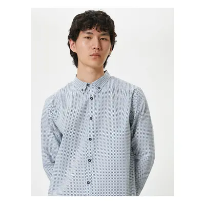 Koton Basic Shirt Classic Collar Buttons Long Sleeve