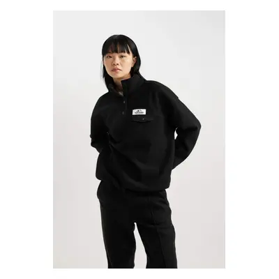 DEFACTO Loose Fit Fleece Sweatshirt