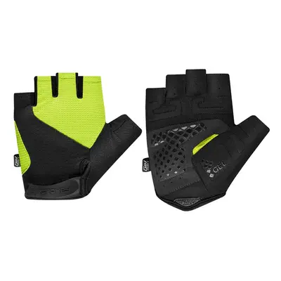 Spokey EXPERT Men's cycling gloves, žlto-čierne