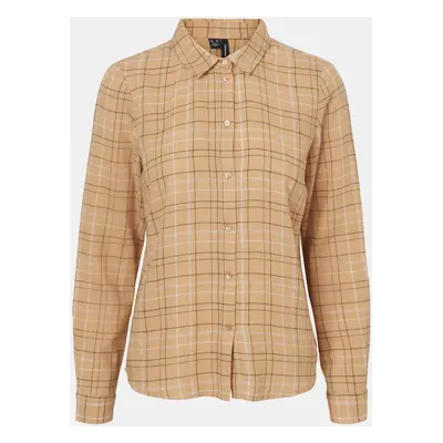 Beige plaid shirt VERO MODA Flo - Women