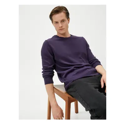 Koton Basic Knitwear Sweater Crew Neck Slim Fit Long Sleeve