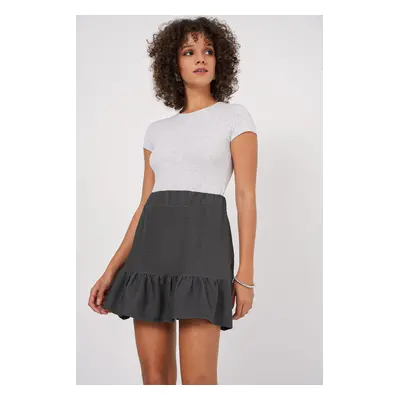 Bigdart Knitted Mini Skirt - Anthracite