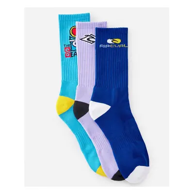 Rip Curl Socks RETRO CREW SOCK 3-PK Multico