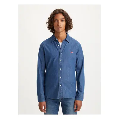 Levi&#39;s Dark blue men&#39;s denim shirt Levi&#39;s® LS Battery HM Shirt Sl - Men&#39;s