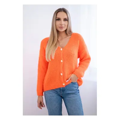 Kesi Włoski Button-down sweater orange