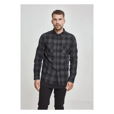 Plaid flannel shirt blk/cha