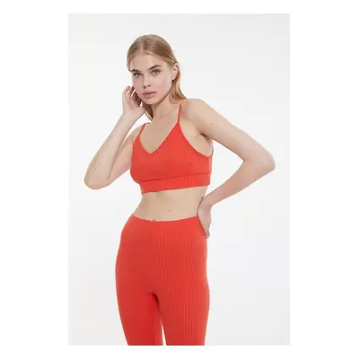 Trendyol narancs camisole kötött pizsama szett