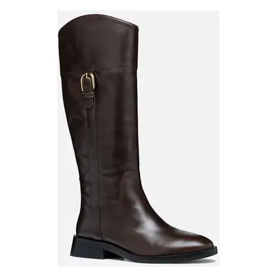 Dark brown women's boots Geox Tormalina - Women's