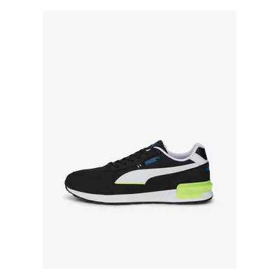 Black and white men's sneakers with suede finish Puma Graviton - Men