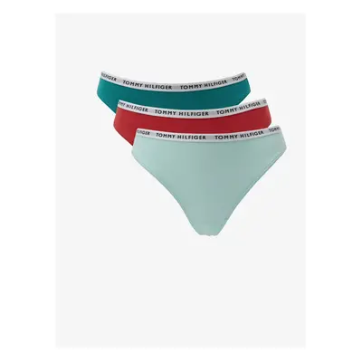 Tommy Hilfiger Set of three thongs in light blue, green and red Tommy H thong - Women