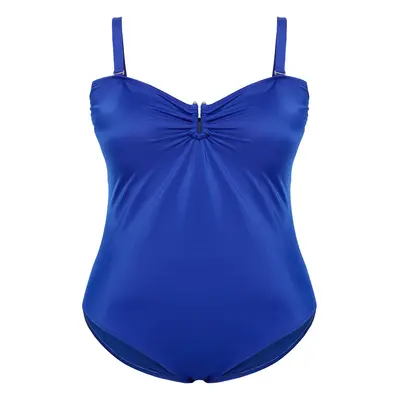 Trendyol Curve Saks U Accessory Detail Strapless Plus Size Swimsuit