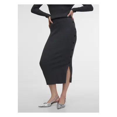 Orsay Women's Grey Midi Sweater Skirt - Women's