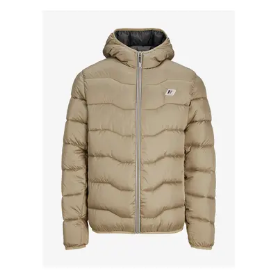 Beige Men's Quilted Winter Jack & Jones Sky Jack - Men