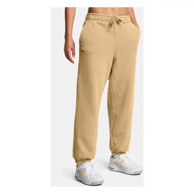 Women's pants Under Armour UA Icon HWT Flc OS Pant-BRN - Women's