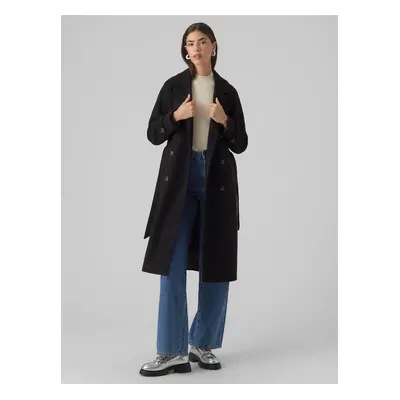 Women's black coat VERO MODA Fortunevega - Women