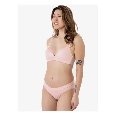 Light pink patterned bra DORINA Quartz - Women