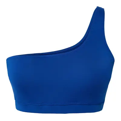 Trendyol Curve Blue One Shoulder Plus Size Bikini Top