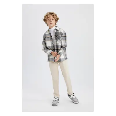 DEFACTO Boy's Flexible Waist Gabardine School Trousers