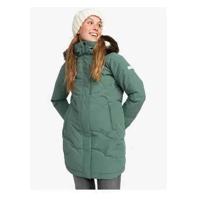 Light Green Women's Winter Quilted Coat Roxy Ellie JK - Women