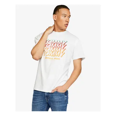 Tommy Jeans T-Shirt - TJM REPEAT TOMMY TEE white