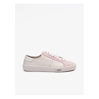 Light Pink Women's Leather Sneakers Diesel Mydori - Women