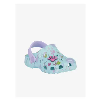 Mint children's patterned slippers Coqui Little Frog - Girls