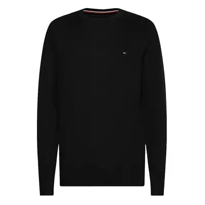 Sweater - TOMMY HILFIGER CORE COTTON-SILK CNECK black