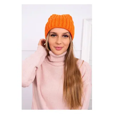 Kesi Cap with turn up Magda K293 orange neon