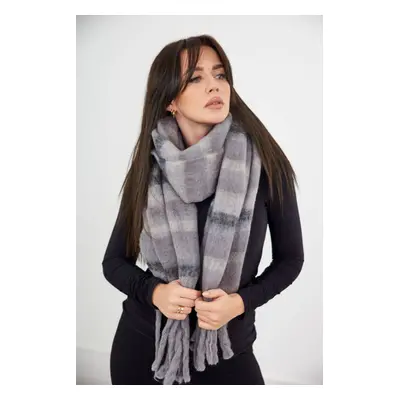 6071 Women's scarf grey + graphite