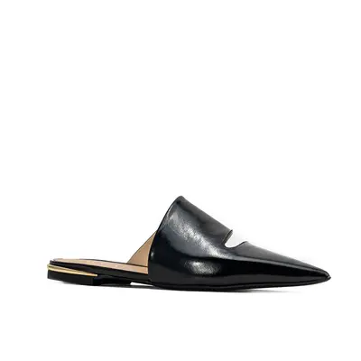 Flip-flops - FURLA CODE MULES T. - VERNICE NAPLACK black