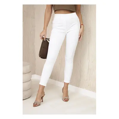 Kesi Jeans with a bow white