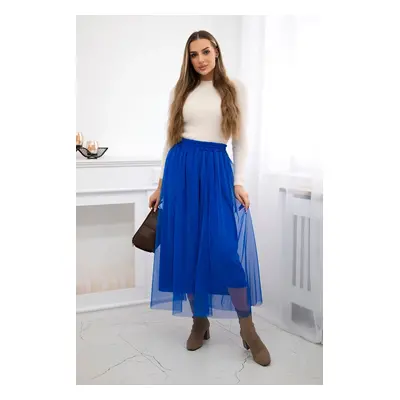 Włoski Tulle skirt cornflower blue