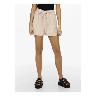 Beige Shorts with Tie ONLY Mago - Women