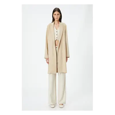 Koton Women's Beige Trench Coat