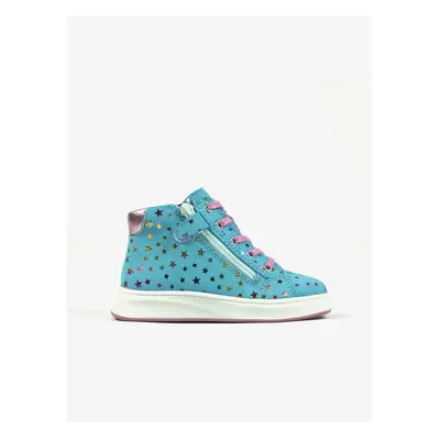 Blue girls' suede ankle sneakers Richter - Girls