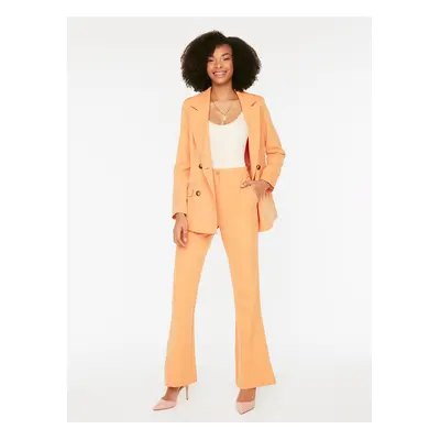 Orange women's wide trousers Trendyol - Women