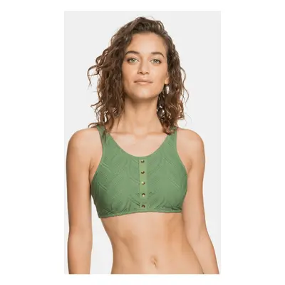 Green Patterned Swimsuit Top Roxy - Women