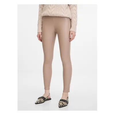 Beige women's leggings ORSAY - Women's