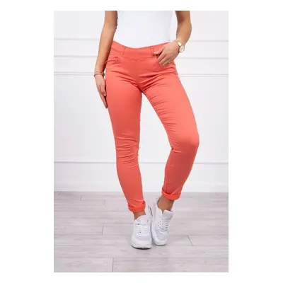 marka niezdefiniowana Colorful jeans dark apricot