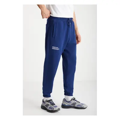 GRIMELANGE JANDER Men's Regular Soft Navy Blue Sweatpant