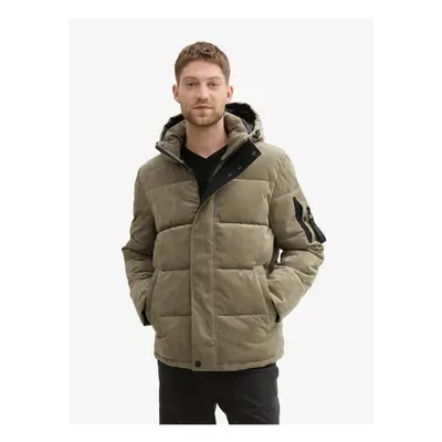 Green men's winter quilted jacket Tom Tailor - Men's