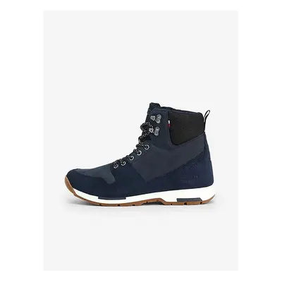 Dark blue Mens Ankle Suede Boots Tommy Hilfiger - Men