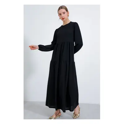 Bigdart Women's Black Long Knitted Dress