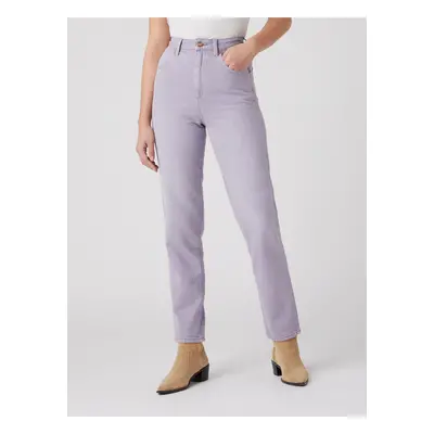 Light Purple Women's Straight Fit Jeans Wrangler - Nők