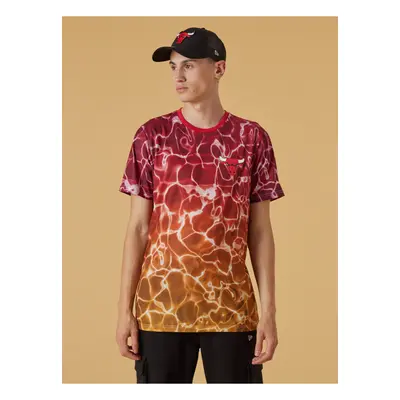 Yellow-red men's patterned T-shirt New Era Chibul - Men