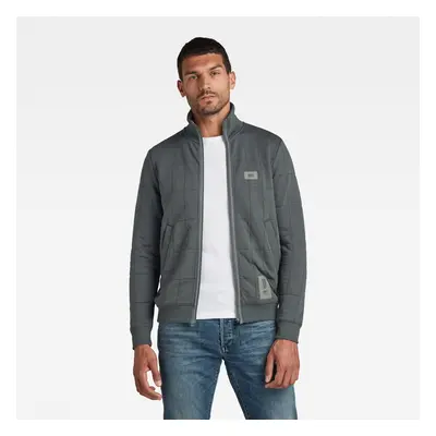 G-STAR Sweatshirt - Square qlt zipper thru sw gray