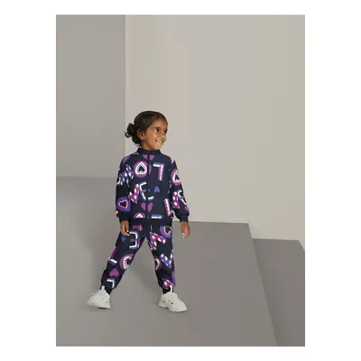 Dark blue patterned sweatpants for girls name it Nila - Girls