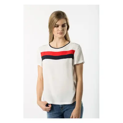 T-Shirt - TOMMY HILFIGER JOSIE TOP SS white