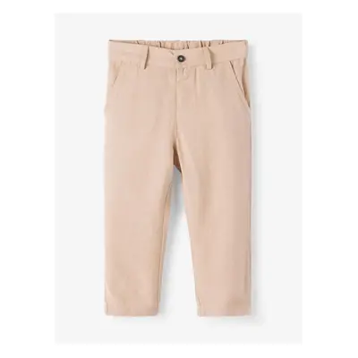 Beige boys' trousers with wool blend name it Fahrer - Boys