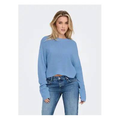 Blue women's cropped sweater ONLY Malavi - Women